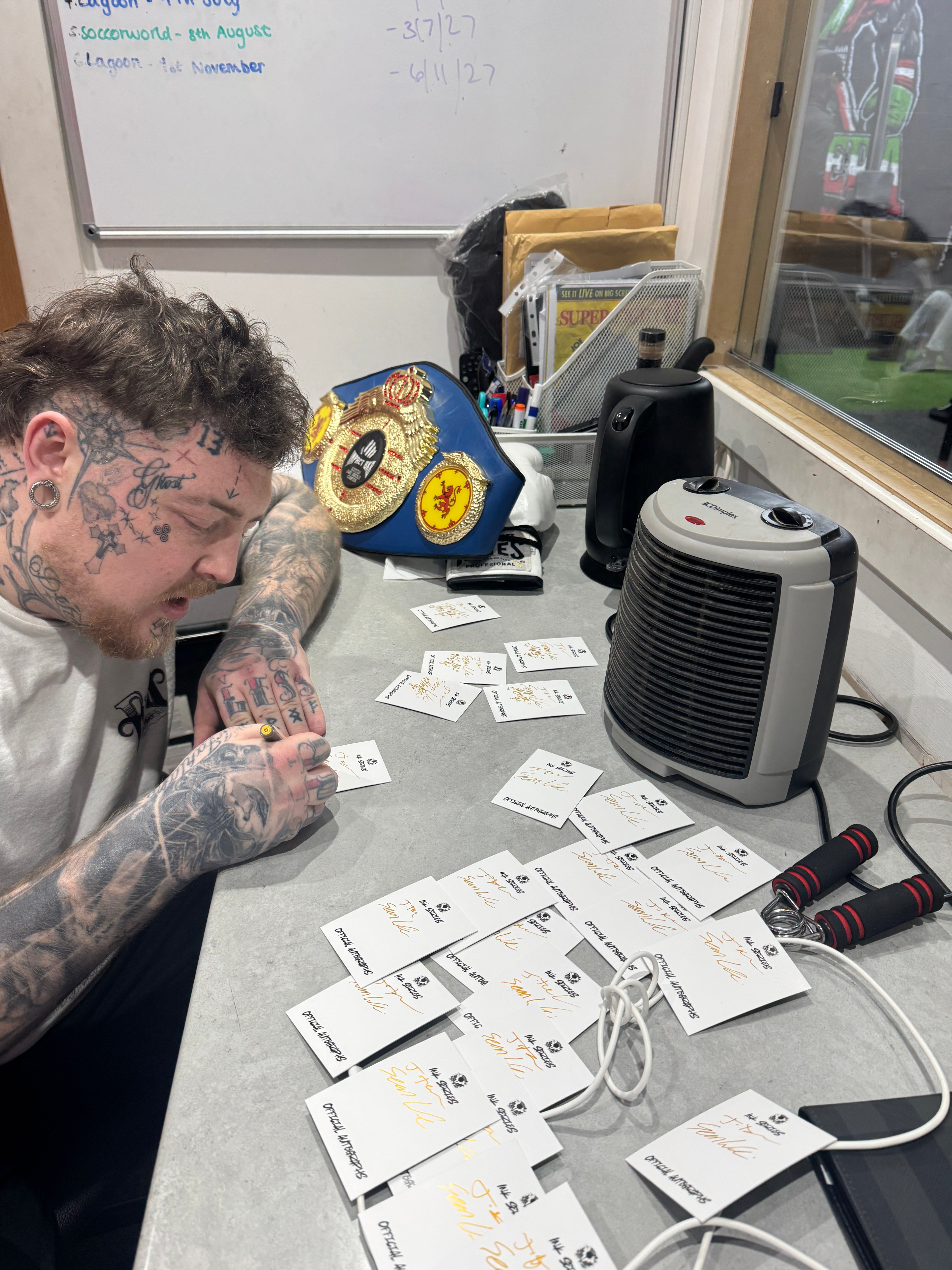 Sons of Scotland “inked” triple autograph (Free gift)