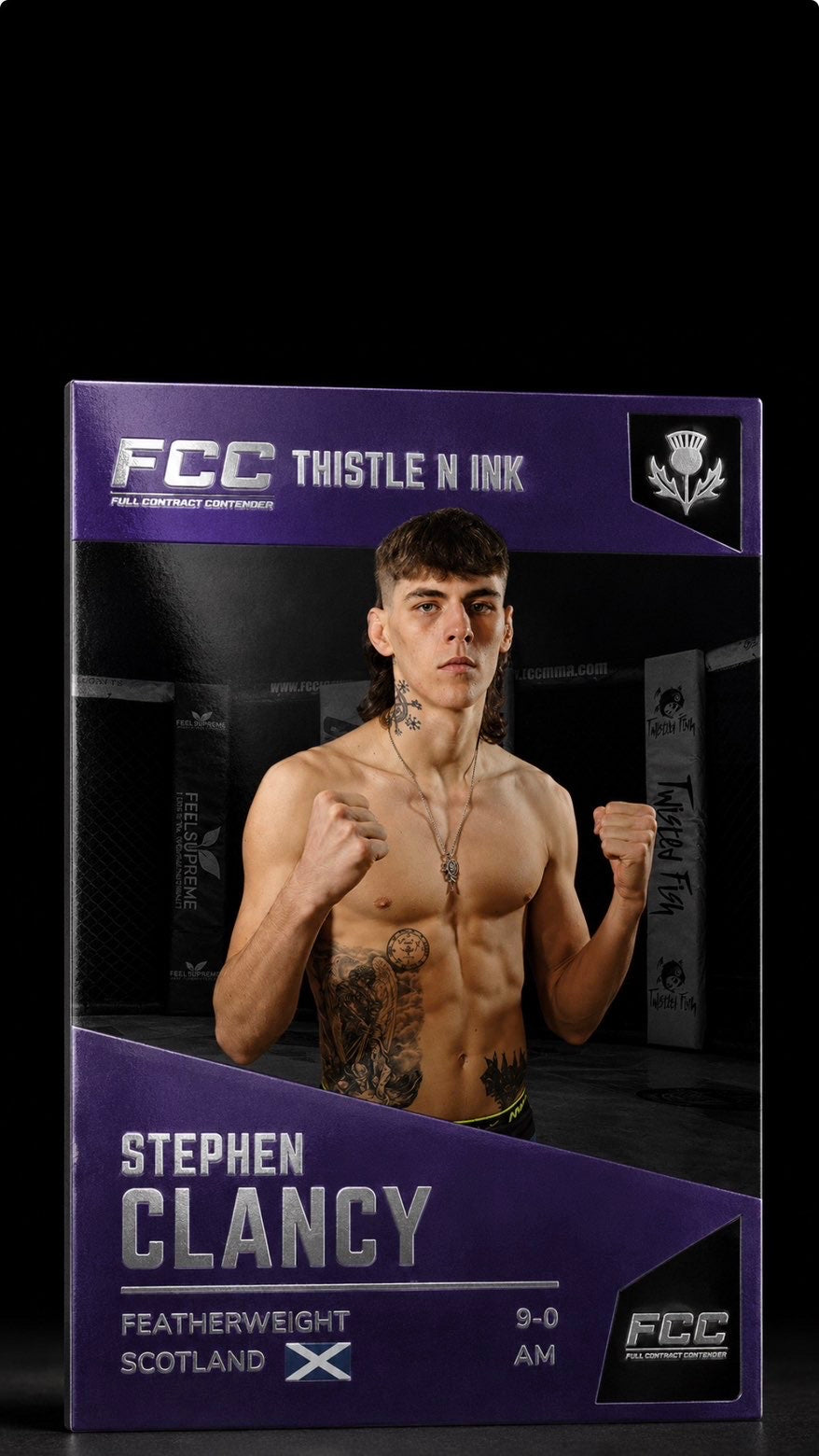 STEPHEN CLANCY TNI FCC ONLINE EXCLUSIVE BASE CARD - PRE-ORDER