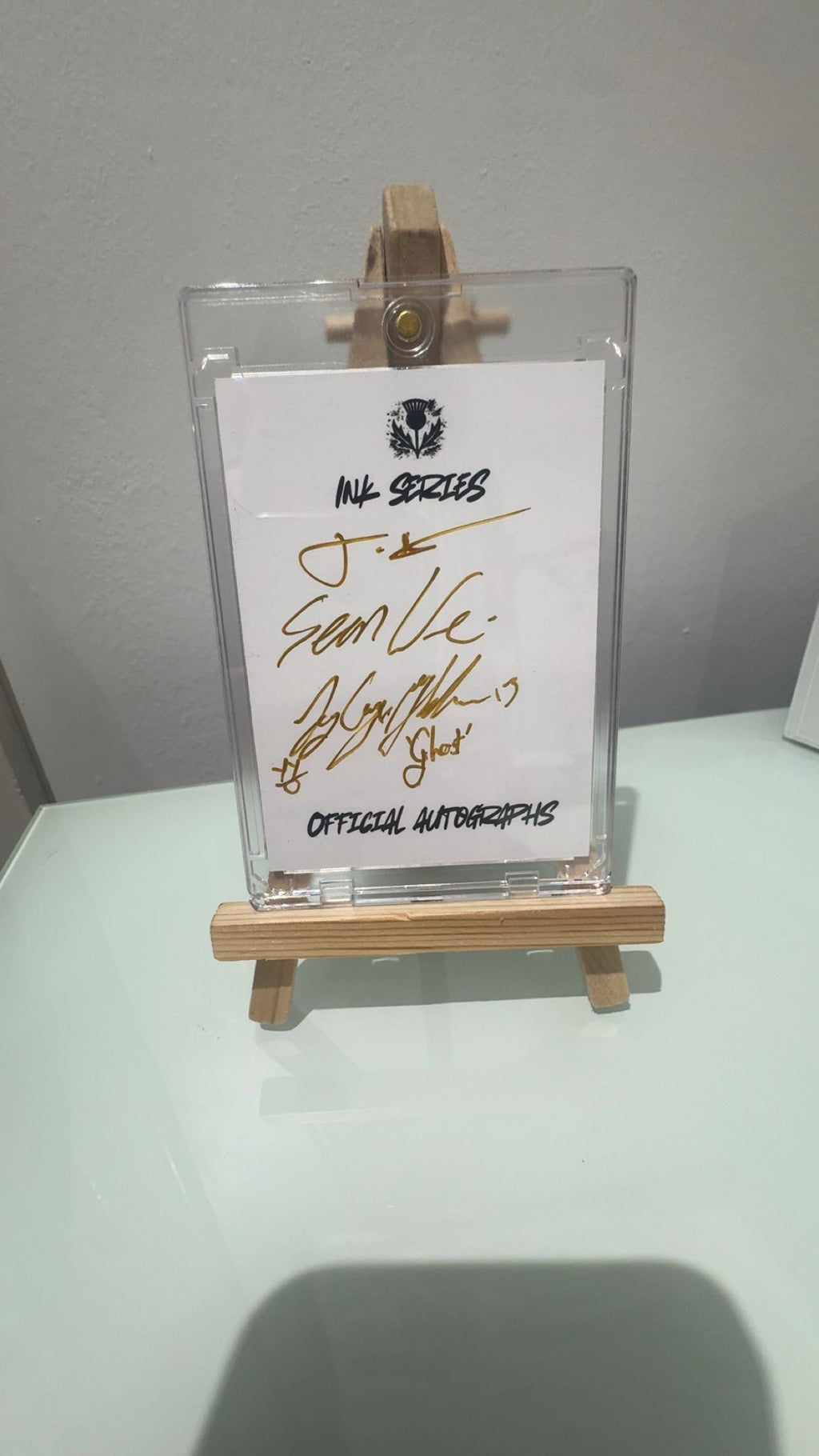 Sons of Scotland “inked” triple autograph (Free gift)