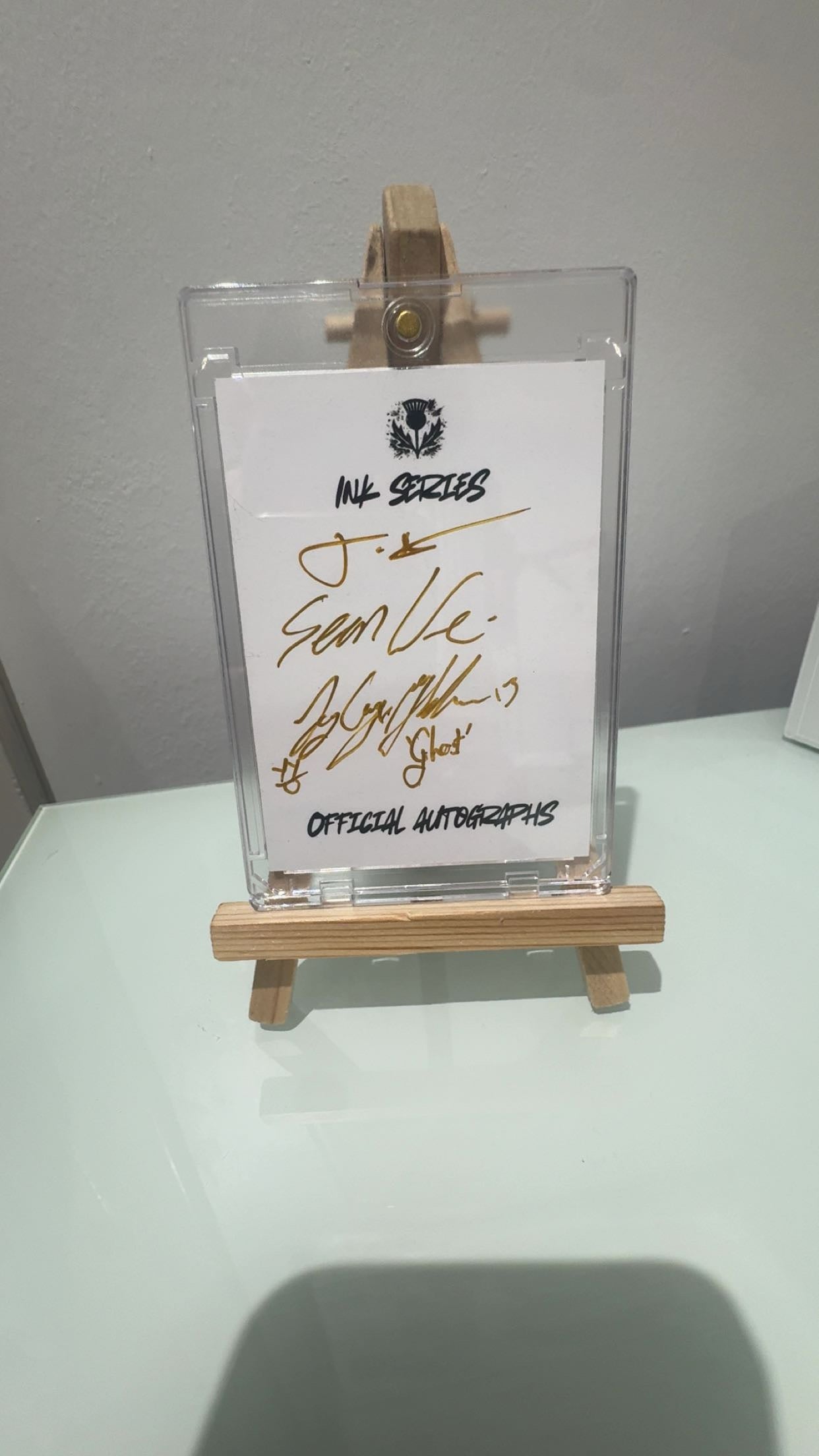 Sons of Scotland “inked” triple autograph (Free gift)