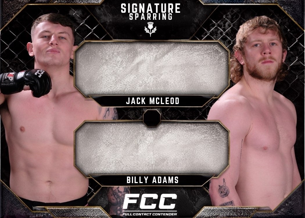 JACK MCLEOD + BILLY ADAM - SIGNATURE SPARRING DUAL AUTO - PRE-ORDER